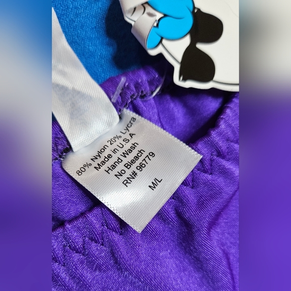 iHeartRaves Purple Ruched Booty Short M/L - Picture 2 of 4